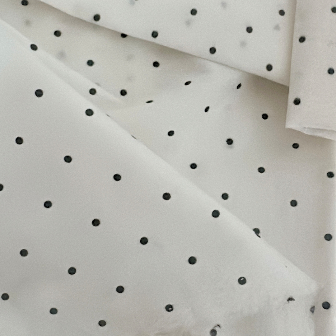 韓国生地 basic dot black コットン ドット CO045 商品画像4