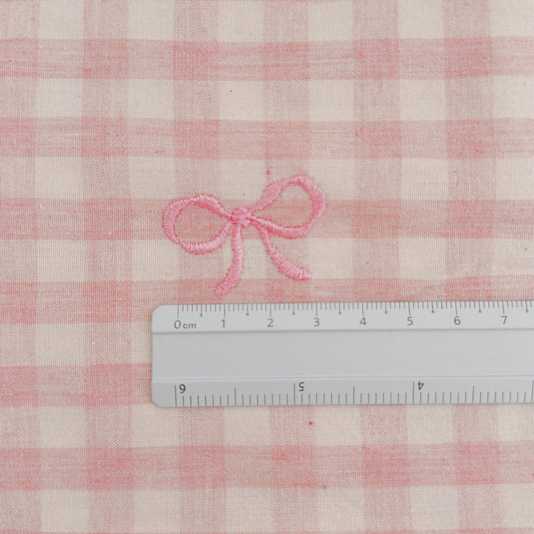 韓国生地 french gingham ribbon 刺繍 コットン ギンガム リボン EM011 商品画像4