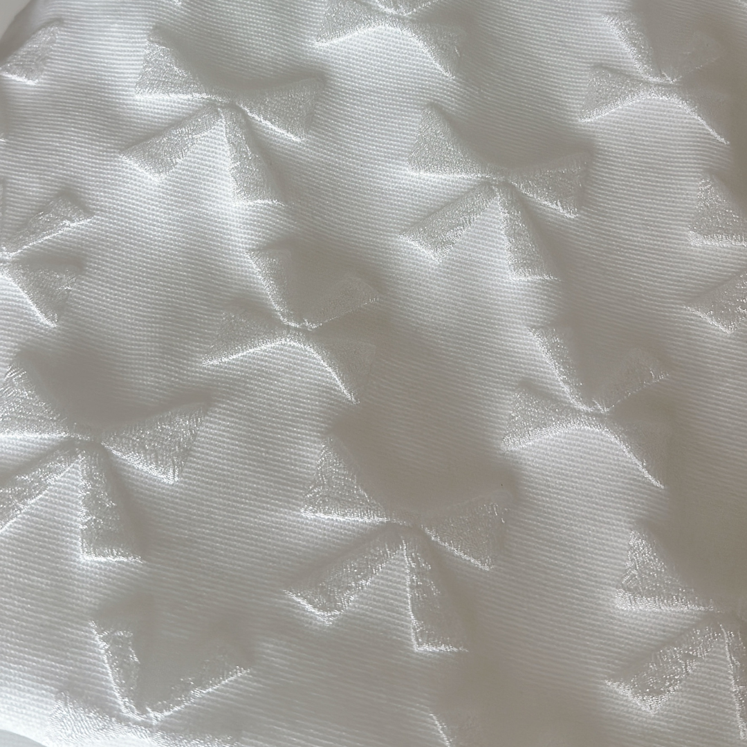 韓国生地 ribbon jacquard リボン ジャカード PO010 商品画像1