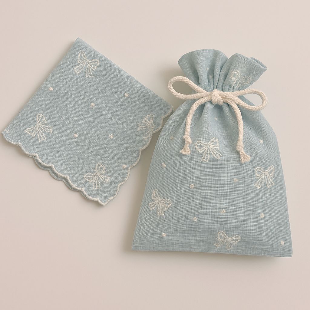 韓国生地 candy ribbon embroidery 刺繍 コットン リボン EM005 商品画像1