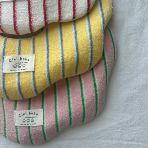 韓国生地 beach towel border terry タオル コットン ボーダー CO032 商品画像1