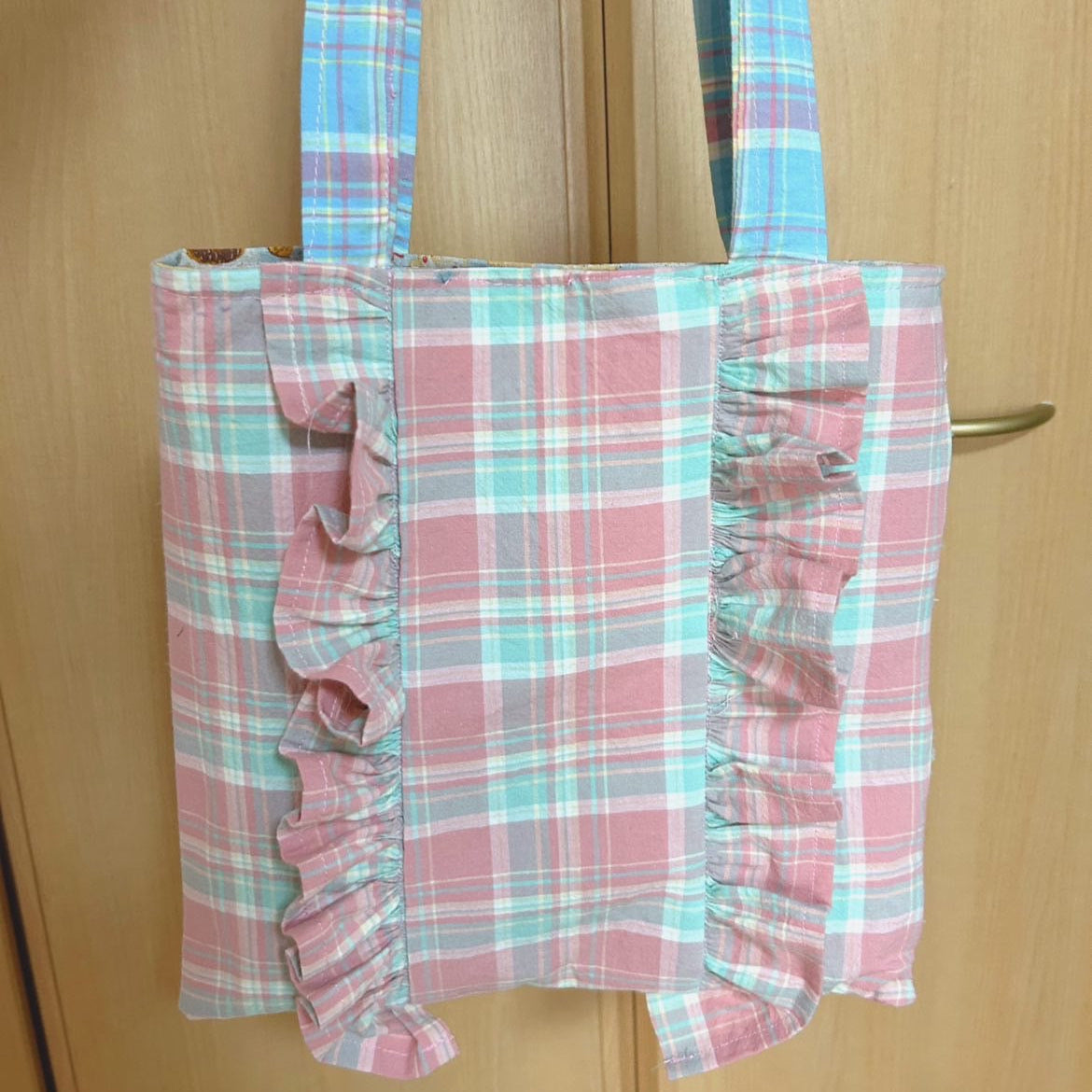 韓国生地 vintage check コットン チェック CO002 商品画像1
