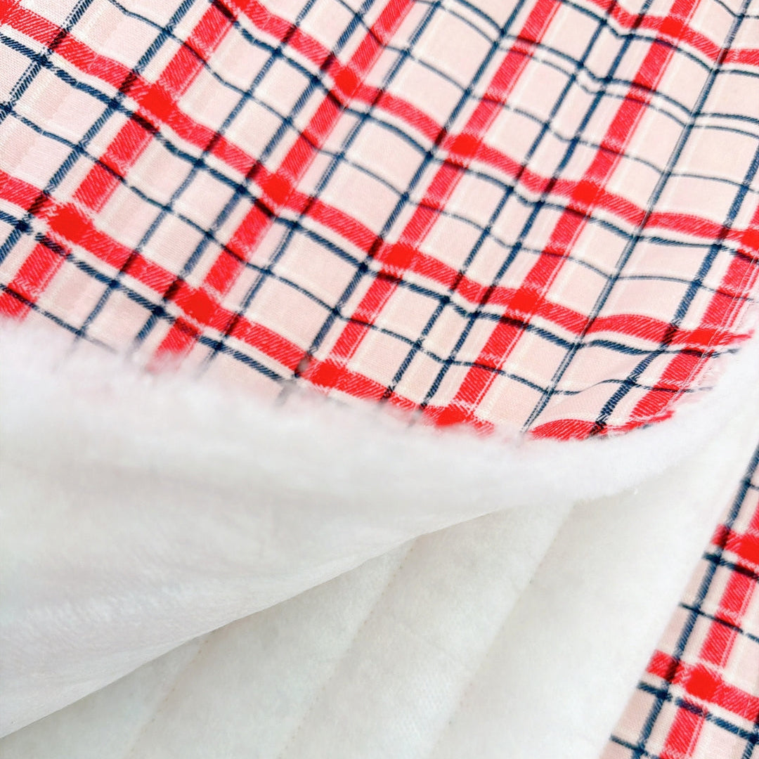 【即納】dreamy check quilting / チェック / cotton / キルティング［QU042］