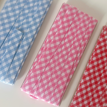 【即納】gingham check biastape［OT002］
