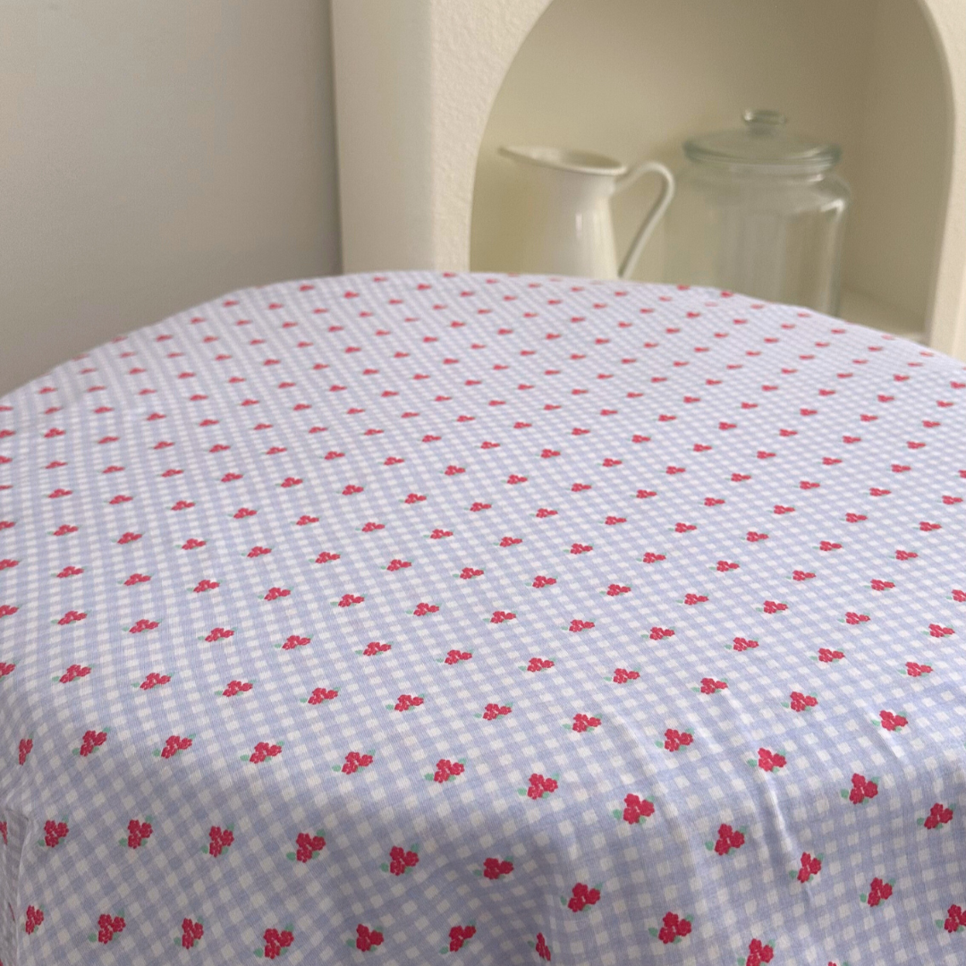 【即納】spring flower check / コットン / 伸縮性 / チェック/ フラワー［CO005］