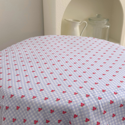 【即納】spring flower check / コットン / 伸縮性 / チェック/ フラワー［CO005］