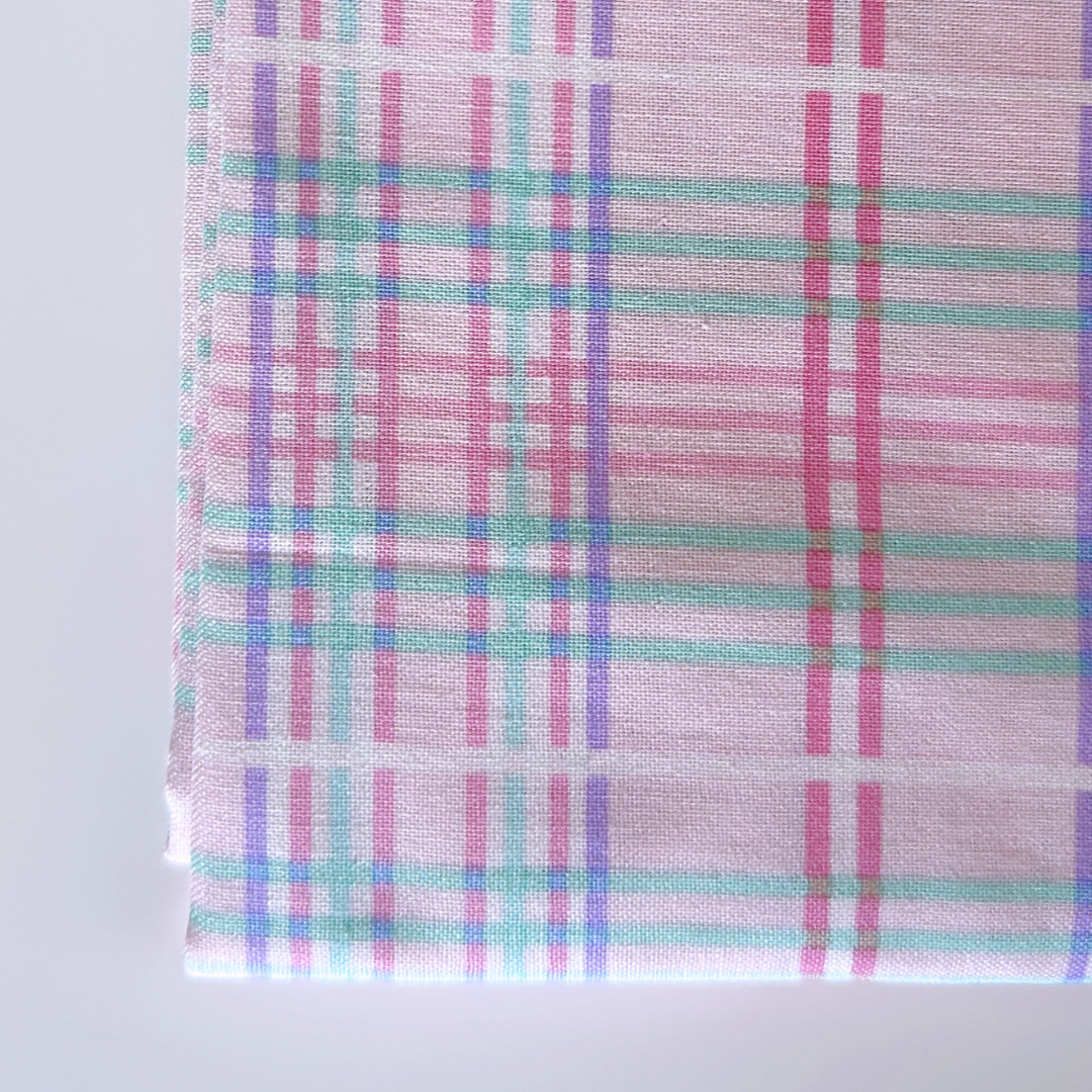 【即納】candy pop check / パステル  / チェック / コットン［CO039］