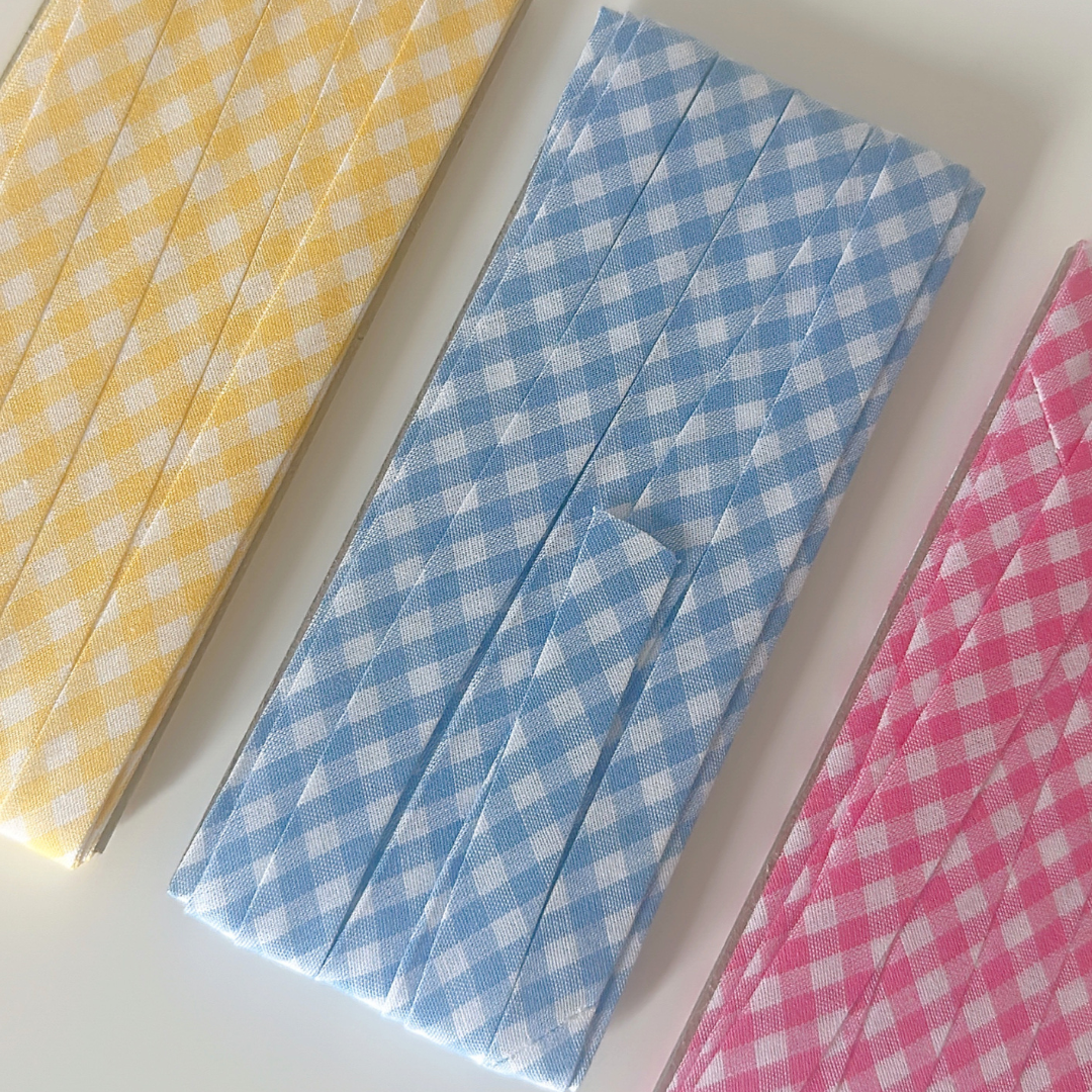 【即納】gingham check biastape［OT002］