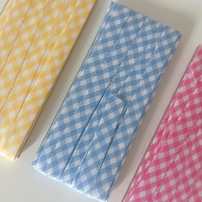 【即納】gingham check biastape［OT002］