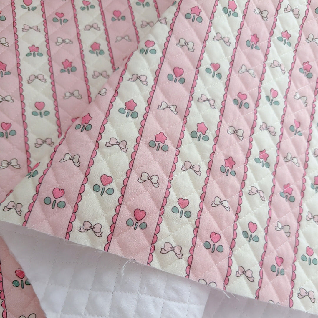 【即納】tulip ribbon quilting / リボン / フラワー / キルティング［QU034］