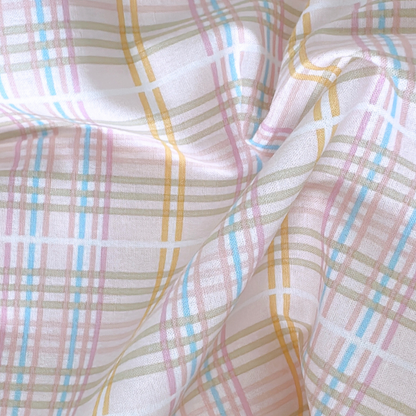 【即納】candy pop check / パステル  / チェック / コットン［CO039］
