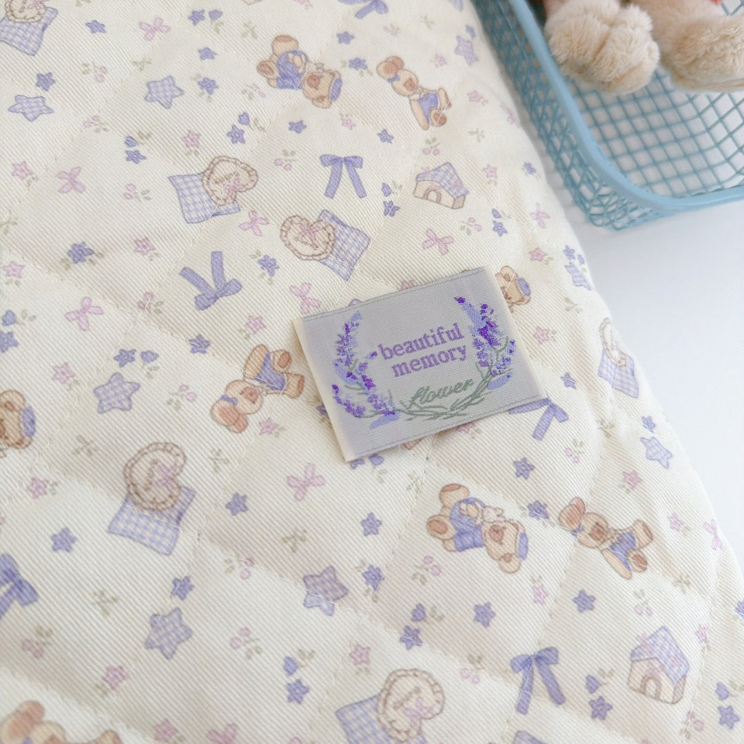 【即納】teddybear dream quilting / くまさん / リボン / コットン / キルティング［QU037］