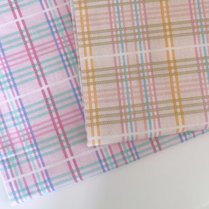 【即納】candy pop check / パステル  / チェック / コットン［CO039］