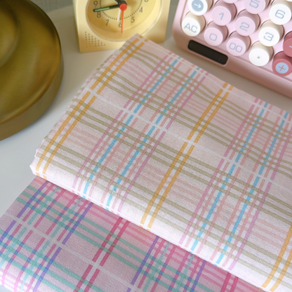 【即納】candy pop check / パステル  / チェック / コットン［CO039］