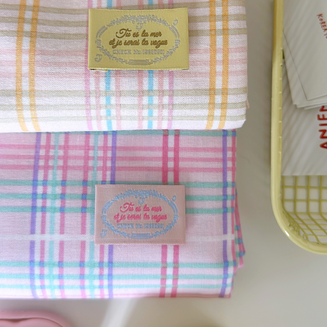 【即納】candy pop check / パステル  / チェック / コットン［CO039］