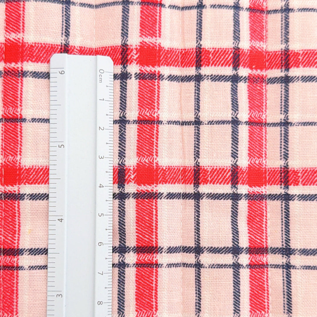 【即納】dreamy check quilting / チェック / cotton / キルティング［QU042］