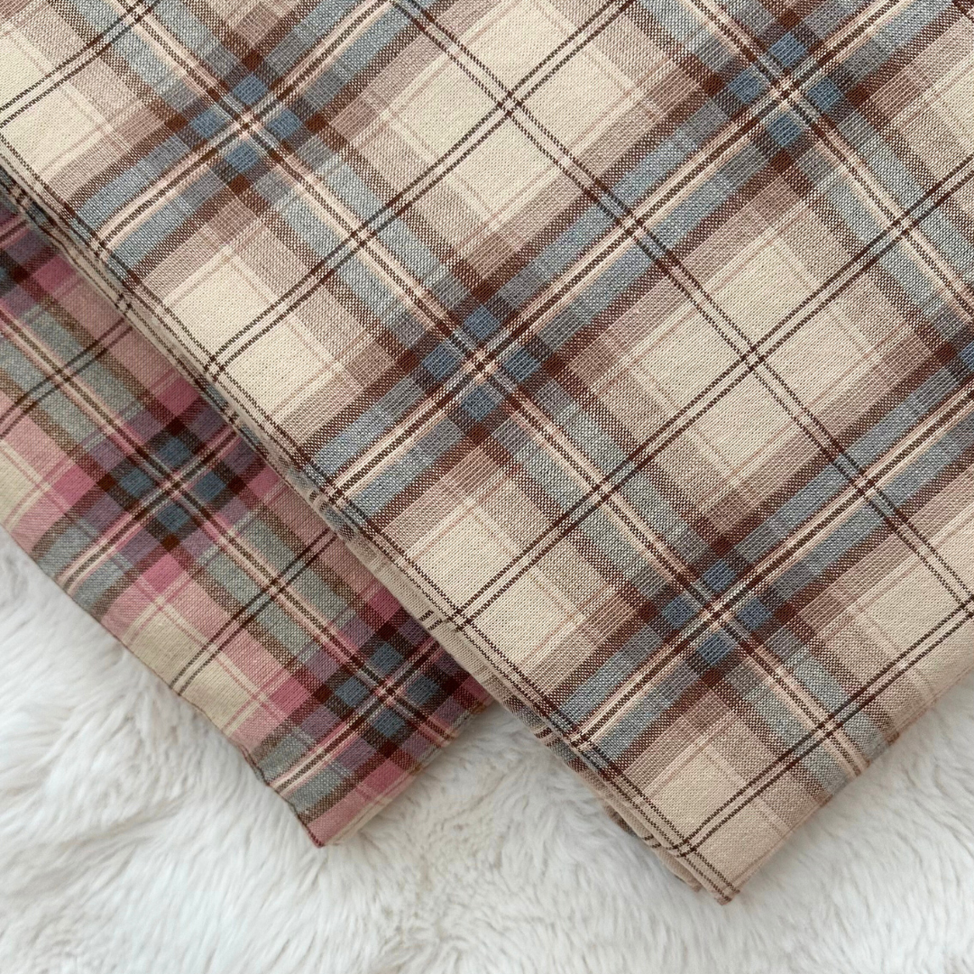 【即納】latté check / コットン / チェック［CO001］