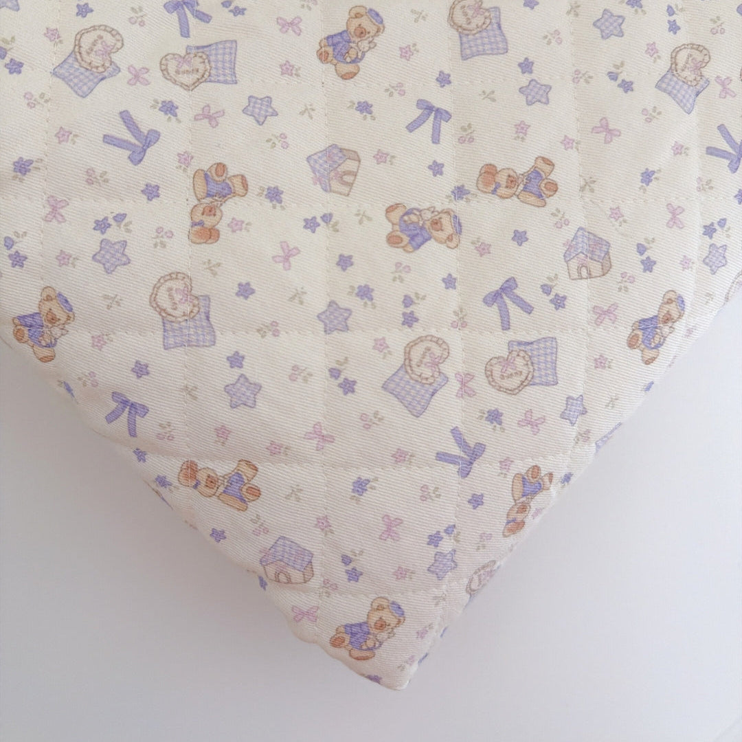 【即納】teddybear dream quilting / くまさん / リボン / コットン / キルティング［QU037］