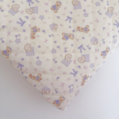 【即納】teddybear dream quilting / くまさん / リボン / コットン / キルティング［QU037］