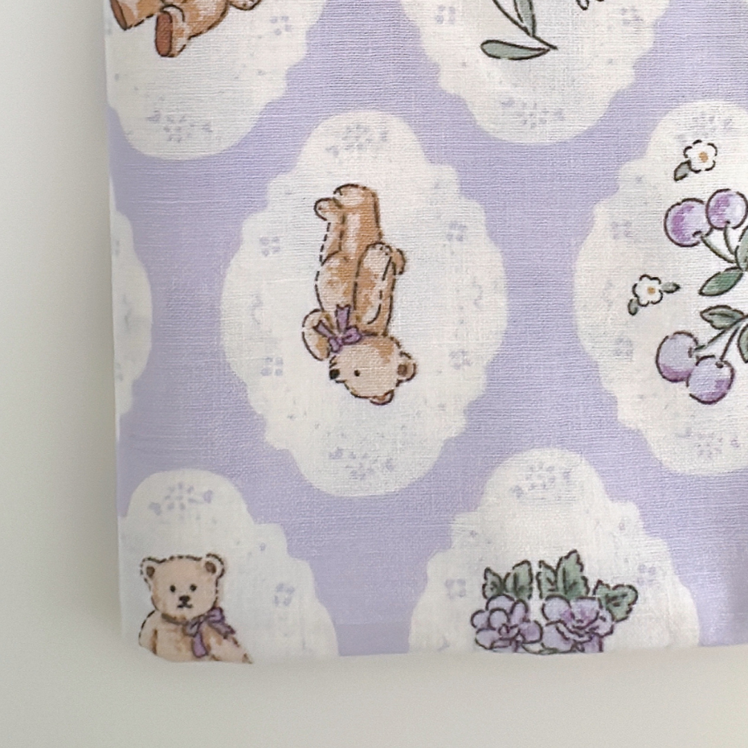 【即納】teddy bear garden / くま / パステル / コットン［CO040］
