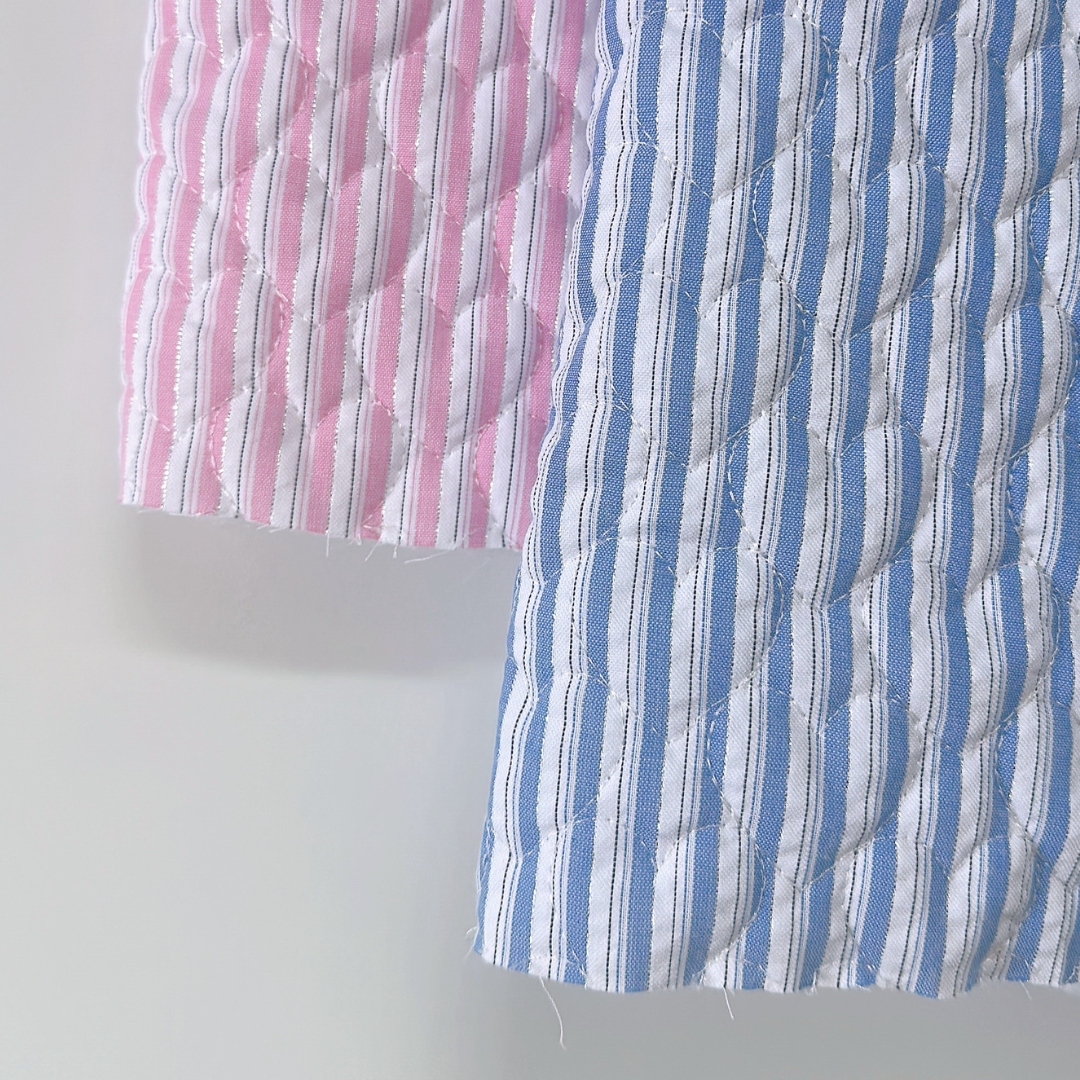 【即納】glitter stripe heart quilting / ストライプ  / ハート / キルティング［QU020］