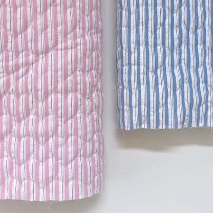 【即納】glitter stripe heart quilting / ストライプ  / ハート / キルティング［QU020］