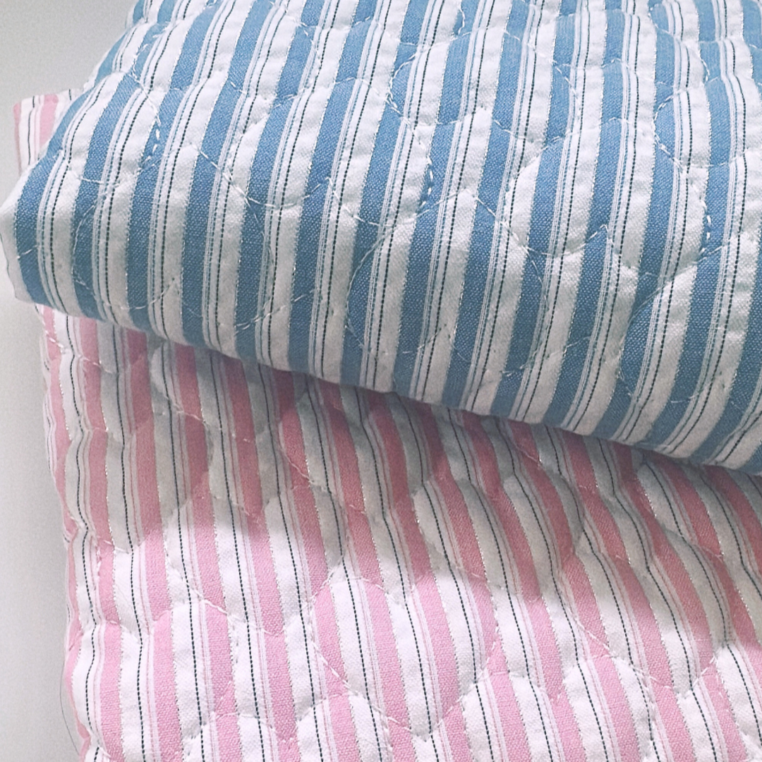 【即納】glitter stripe heart quilting / ストライプ  / ハート / キルティング［QU020］