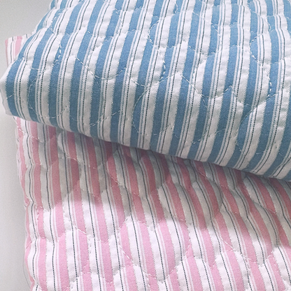 【即納】glitter stripe heart quilting / ストライプ  / ハート / キルティング［QU020］