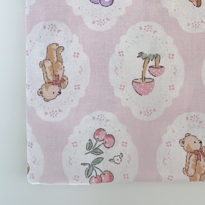 【即納】teddy bear garden / くま / パステル / コットン［CO040］