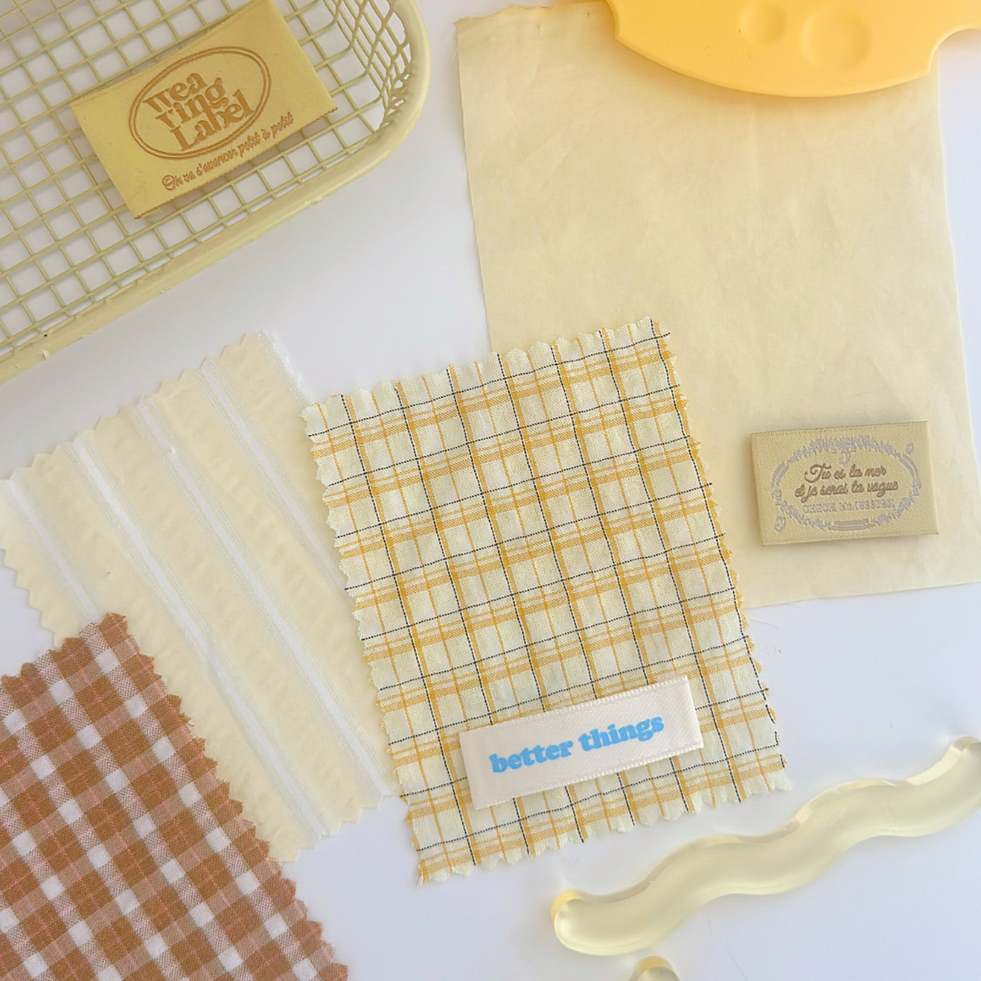 【🥨新作即納/予約🥨】butter mood series / チェック / イエロー［CO052］