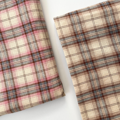 【即納】latté check / コットン / チェック［CO001］