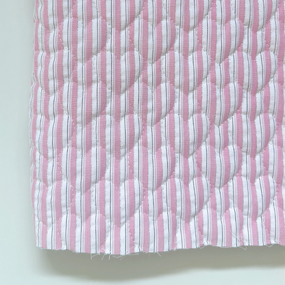 【即納】glitter stripe heart quilting / ストライプ  / ハート / キルティング［QU020］