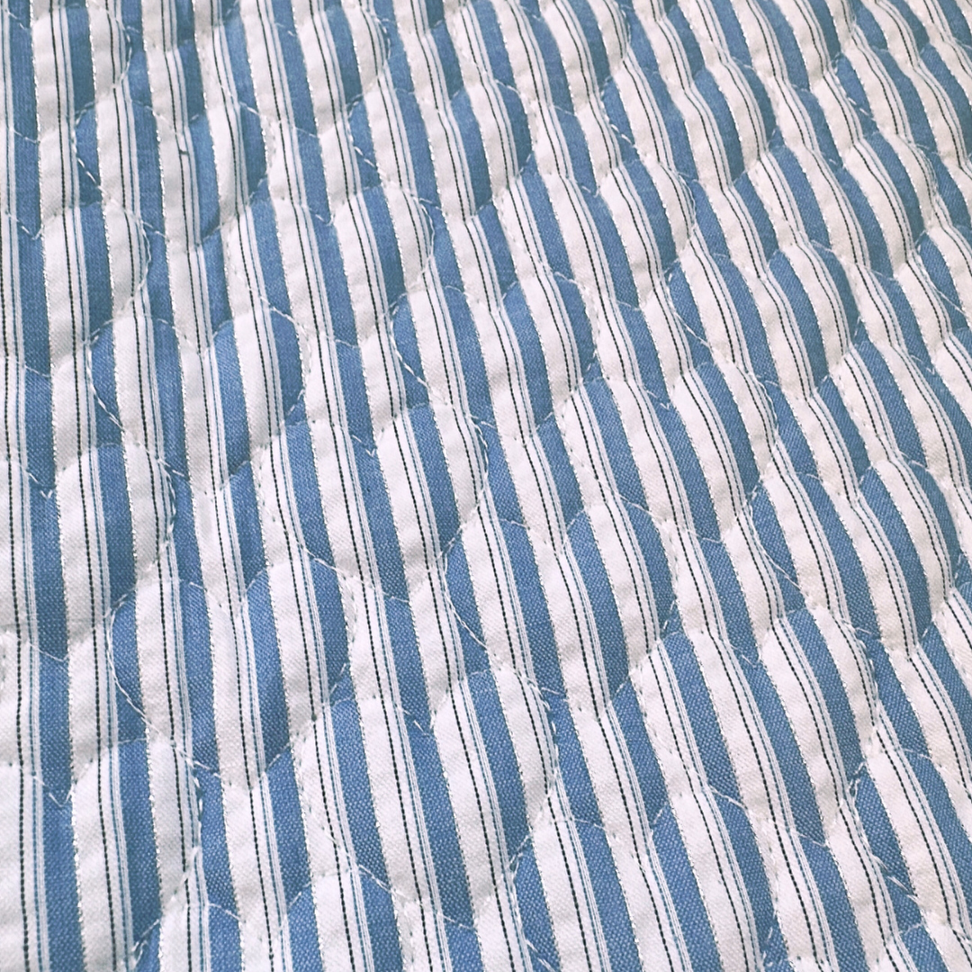 【即納】glitter stripe heart quilting / ストライプ  / ハート / キルティング［QU020］