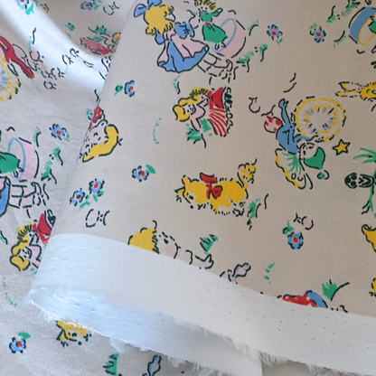 【即納】Little Fairy Tale / イラスト / 妖精 / キルティング / コットン［QU026］