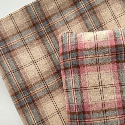 【即納】latté check / コットン / チェック［CO001］