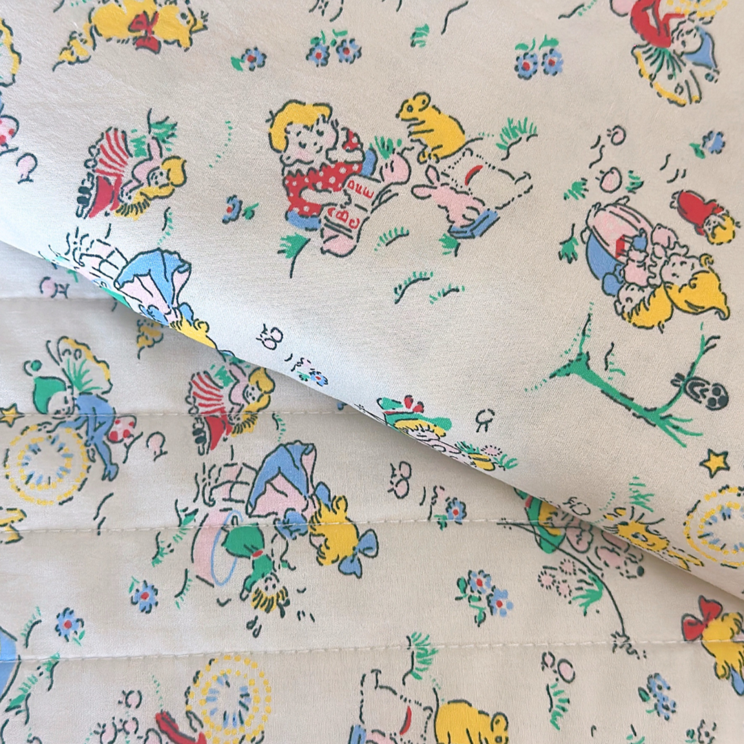 【即納】Little Fairy Tale / イラスト / 妖精 / キルティング / コットン［QU026］