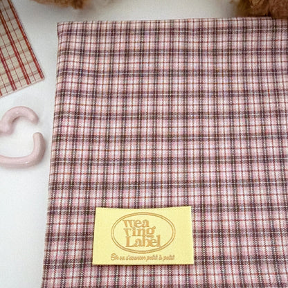 【即納】korea cafe check / コットン / チェック［CO058］