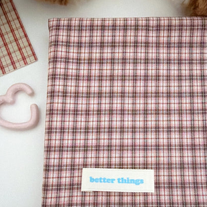 【即納】korea cafe check / コットン / チェック［CO058］