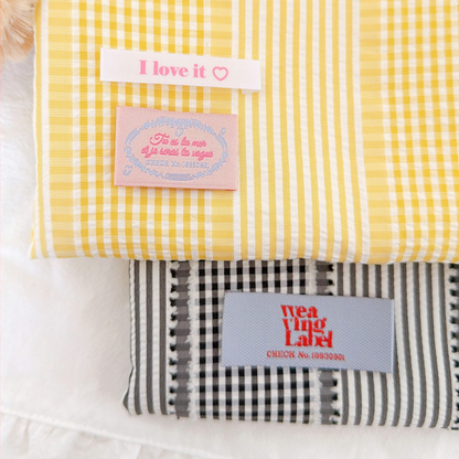 【即納】daily check & stripe / チェック / ストライプ / ポリエステル［PO026］