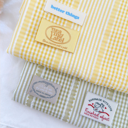 【即納】daily check & stripe / チェック / ストライプ / ポリエステル［PO026］