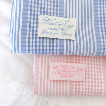 【即納】daily check & stripe / チェック / ストライプ / ポリエステル［PO026］