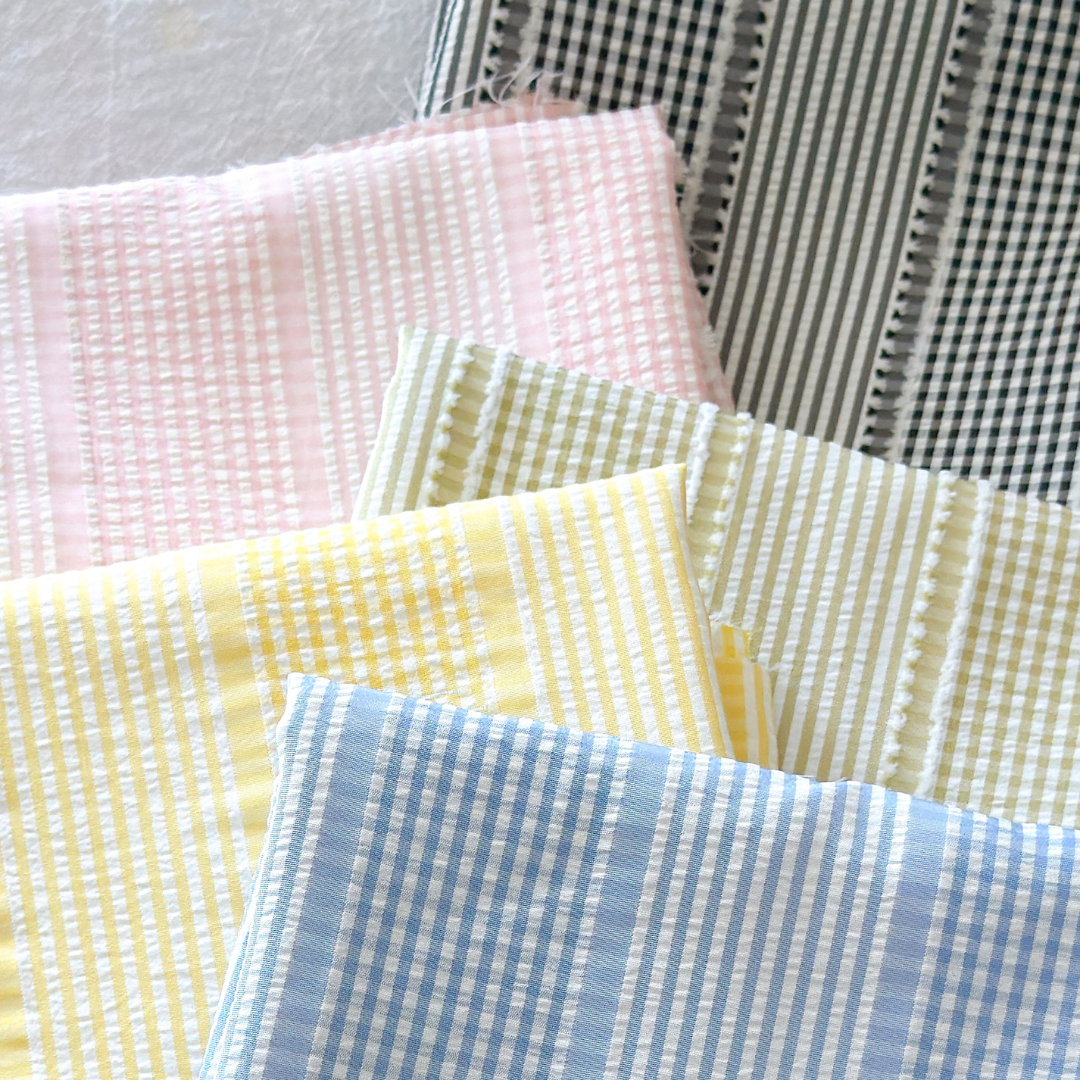 【即納】daily check & stripe / チェック / ストライプ / ポリエステル［PO026］