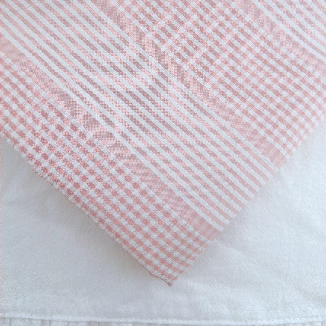【即納】daily check & stripe / チェック / ストライプ / ポリエステル［PO026］
