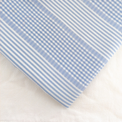 【即納】daily check & stripe / チェック / ストライプ / ポリエステル［PO026］