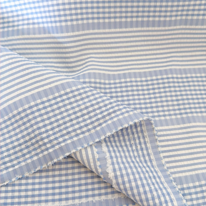 【即納】daily check & stripe / チェック / ストライプ / ポリエステル［PO026］