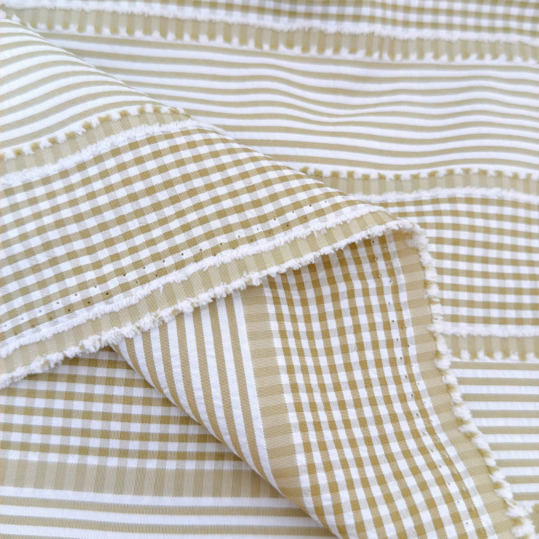 【即納】daily check & stripe / チェック / ストライプ / ポリエステル［PO026］