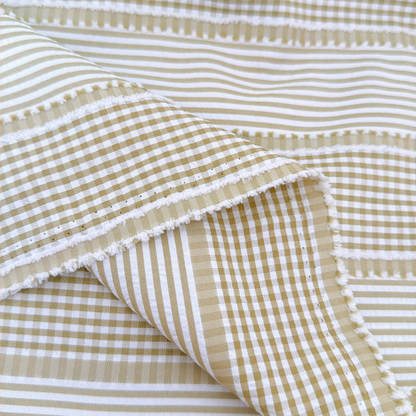 【即納】daily check & stripe / チェック / ストライプ / ポリエステル［PO026］