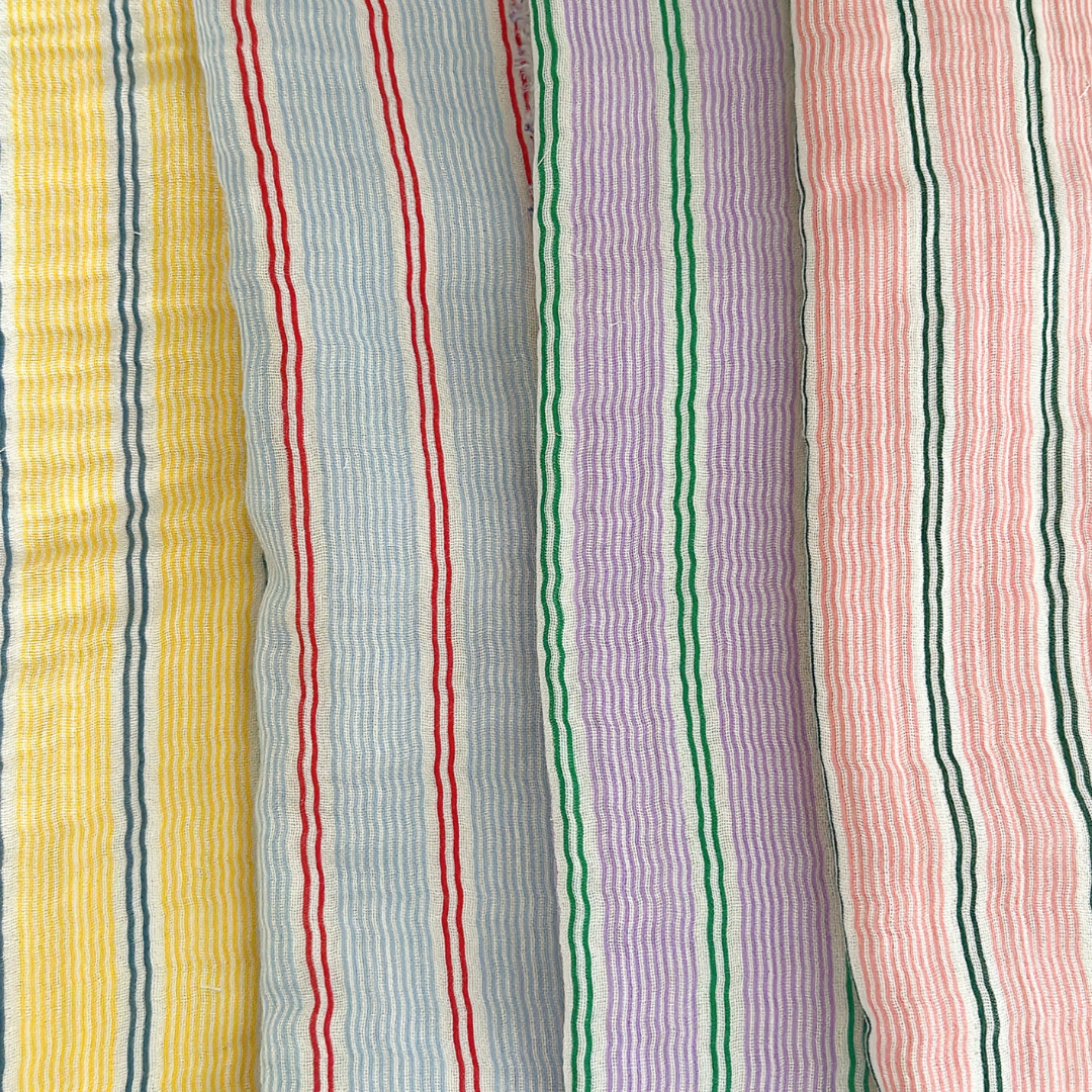 【新作即納】bagel stripe garze / コットン  / ガーゼ / ストライプ［CO020］