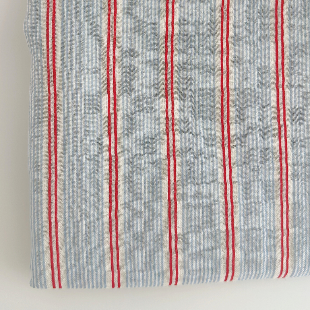 【新作即納】bagel stripe garze / コットン  / ガーゼ / ストライプ［CO020］