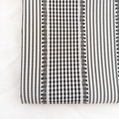 【即納】daily check & stripe / チェック / ストライプ / ポリエステル［PO026］
